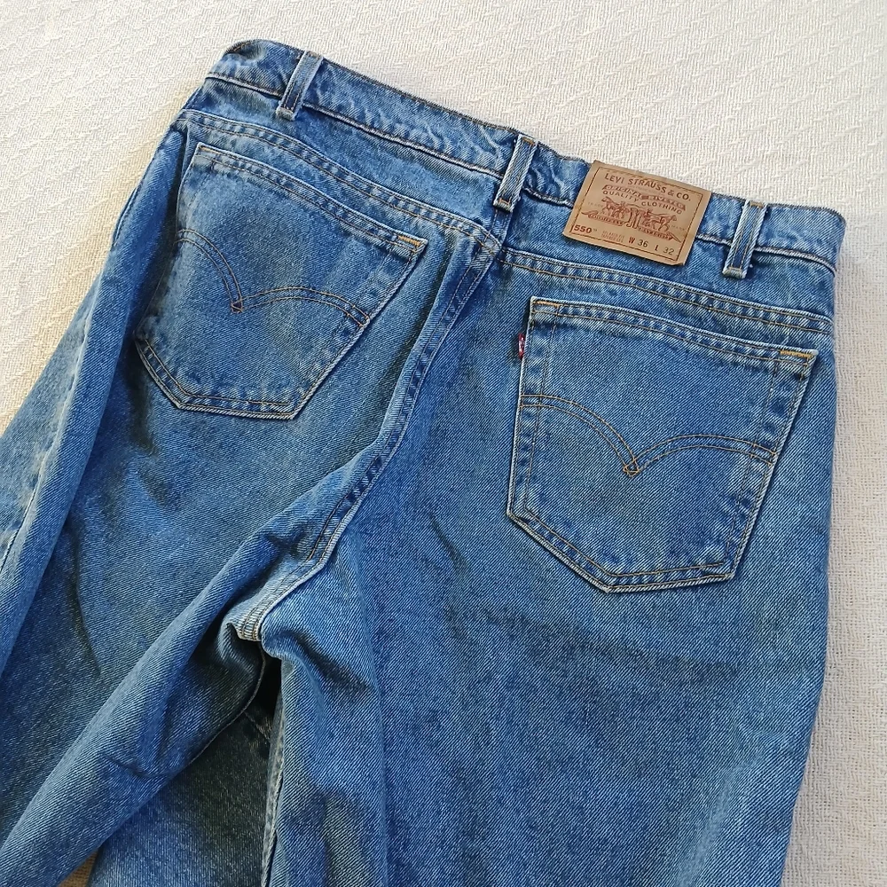 levis 550 '90s jeans 1995 vintage mens 36 × 32 denim retro